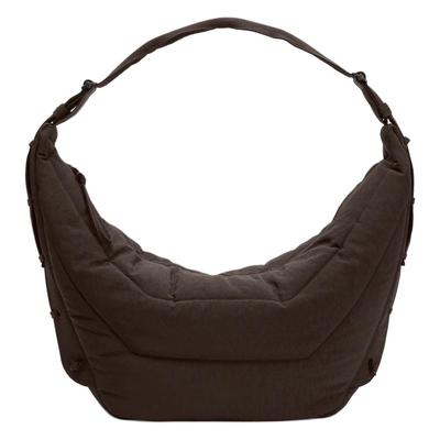 Nylon Crossbody Bag, Shoulder Bag Large Unisex Dark Chocolate BG0105-LF1330-490