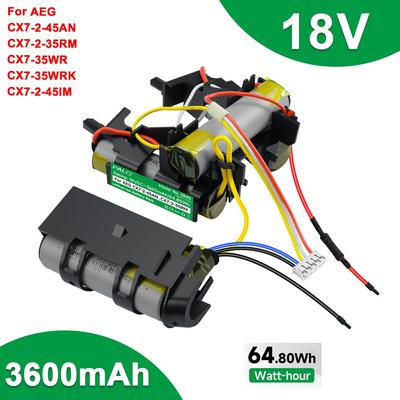 Original 18V 3600mAh Vacuum Cleaner Replacement Battery for AEG CX7-2-45AN CX7-2-35RM CX7-35WR AG18 Plus AG3012 AG3013