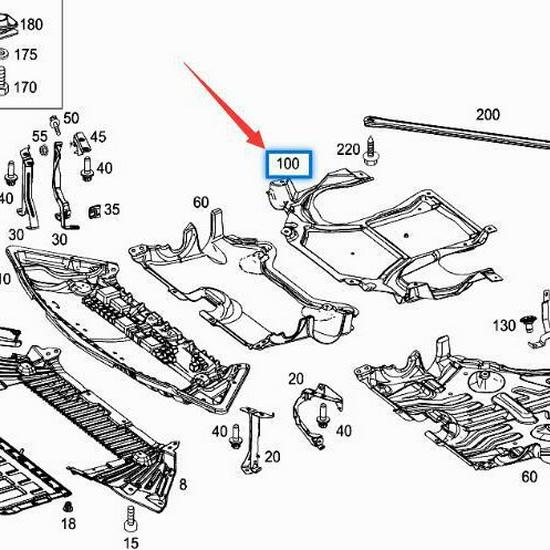 Protecție Cutie de Viteze Mercedes-Benz Clasa C W204 2045240430