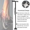 Foldable LED Safety Walking Stick Height Adjustable Magic Cane for Old Man