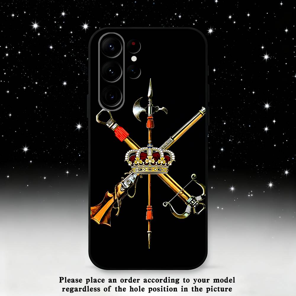 Spanish Guard Civil Emblem Phone Case For Samsung S25,S24,S21,S22,S23,S30,Ultra,S20,Plus,Fe,Lite,Note,10 Black Soft Shell