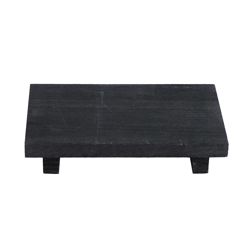 Retro Holztablett Sockelständer Badezimmerdeko Waschtisch Hände Seife Duftkerze Aufbewahrung Küche Gewürzhalter