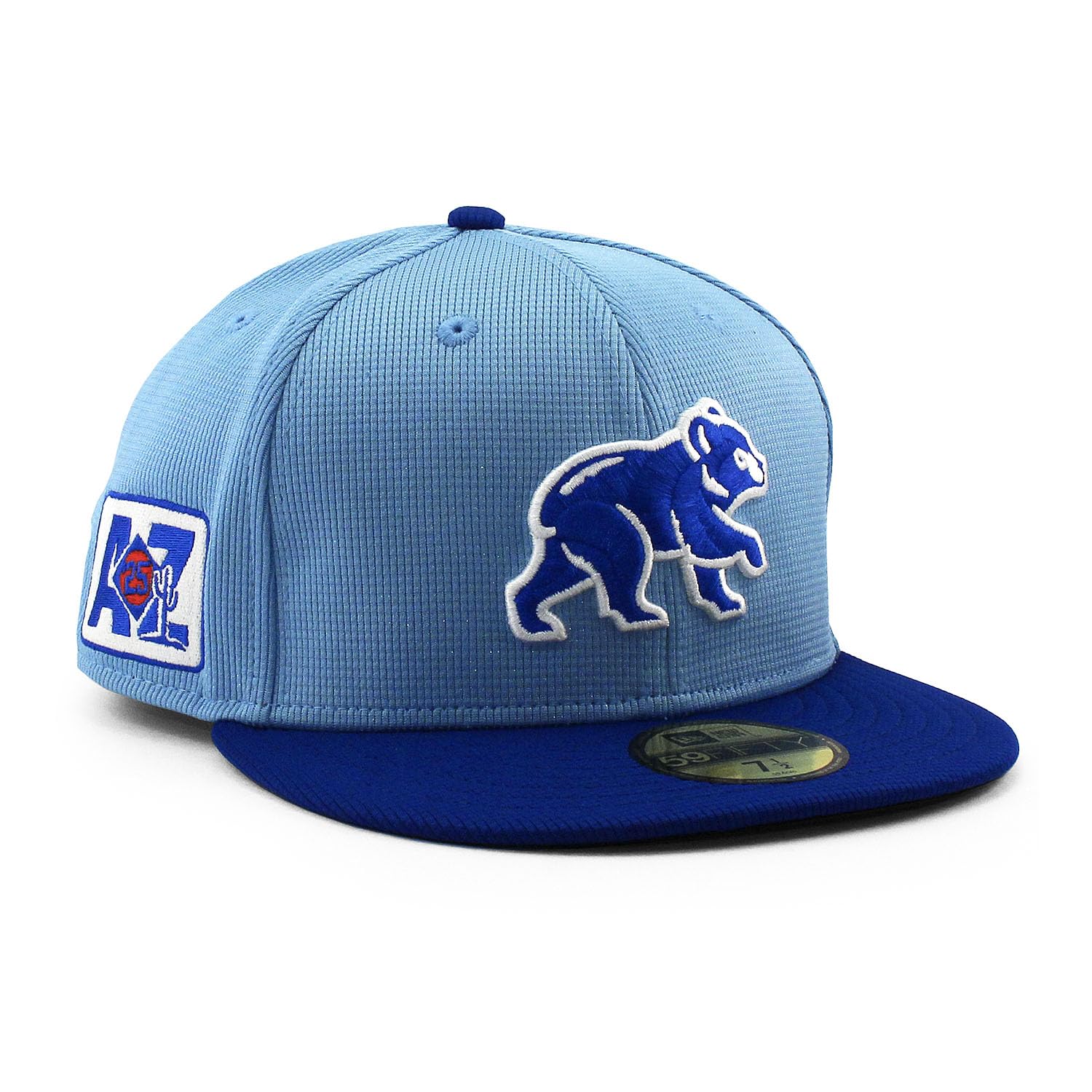 

2025 Spring Training Model New Era 59FIFTY Chicago Cubs MLB Spring Training BP Fitted Cap 5950 Blue Size 7-1/2 [Used] синий