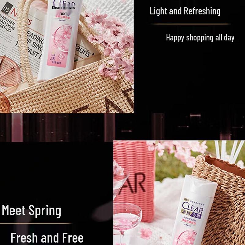 Clear Scalp Care Cherry Blossom Oil Control Hydrating Shampoo