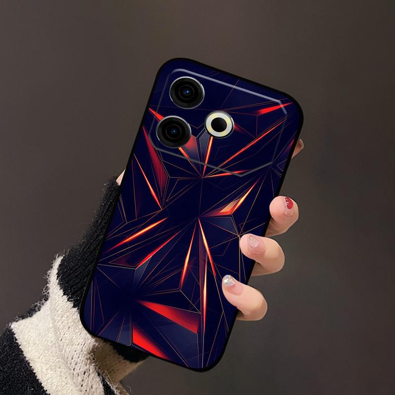For Tecno Pova 6 Neo Case TPU Luxury Black Silicone Soft Phone Cases for Tecno Pova 6 Neo Portector Soft Cover Pova6 Neo Capa