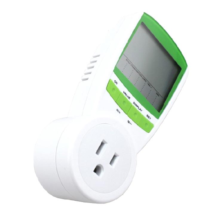 Upgrade LCD Display Power Meter Plug, Power Consumption Monitors Energy Voltage Electricity Usage Monitors