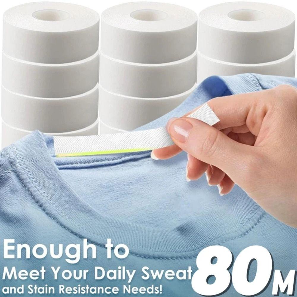 Self-adhesive Collar Anti-dirty Grime 8/80M Cuff Fixing Tape  for Shirt Collar Hat Lining