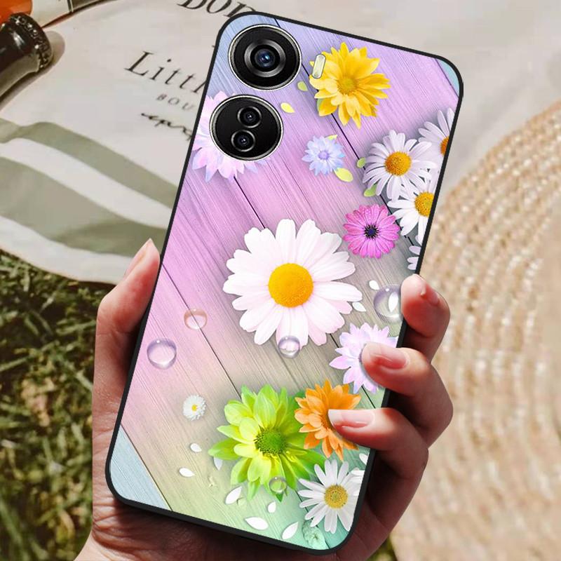 For ZTE Nubia Neo 5G Case 8150N Black Silicone TPU Soft Phone Cover for Coque Nubia Neo 5G Protective Back Shells Cute Fundas