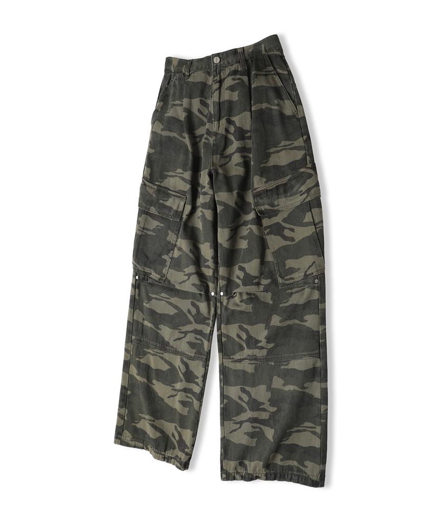 ZENDUST Ginyu Big Pocket Cargo Pants Black Camo