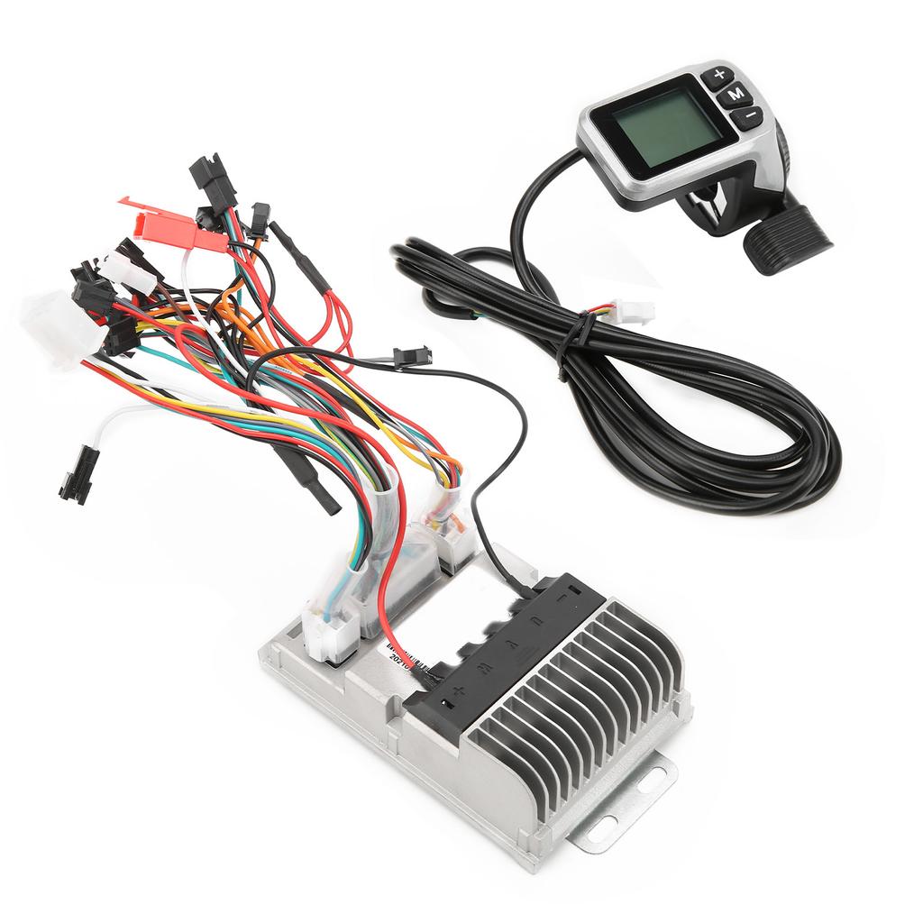 Electric Bicycle 34V 48V 500W Motor Brushless Controller Sine Wave with LCD Display Thumb Shifter