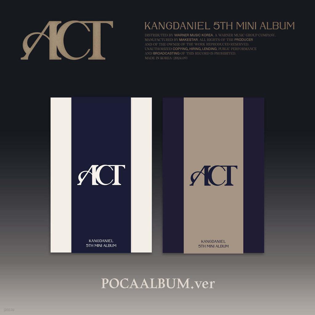 KANGDANIEL - 5th Mini Album: ACT [POCAALBUM ver.] [2 types SET]