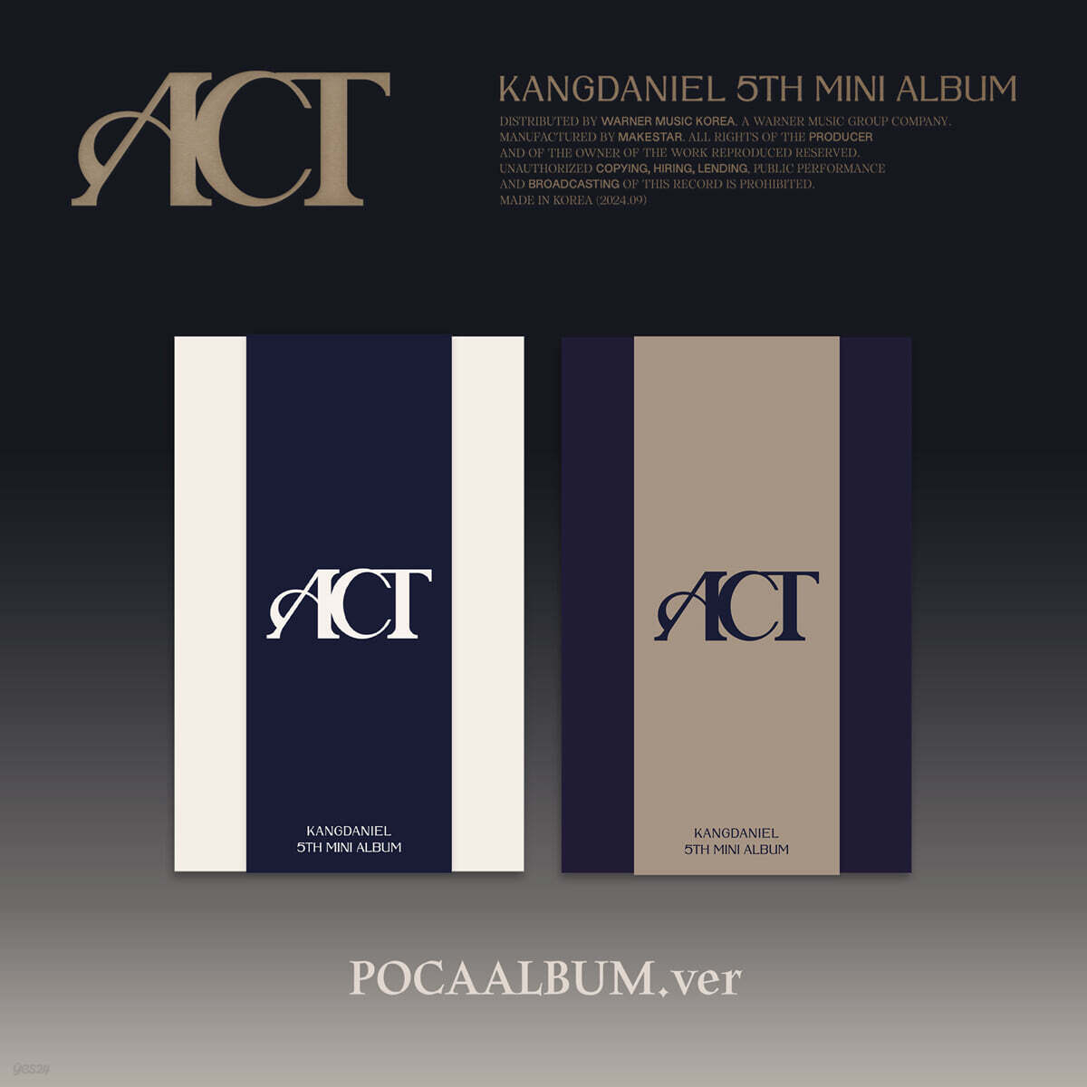 

KANGDANIEL - 5th Mini Album: ACT [POCAALBUM ver.] [2 types SET]