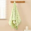 Towel coral bath towel absorbs water and dries quickly without hair loss gauze towel adult printed bath towel