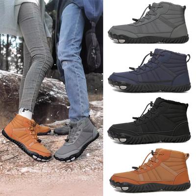 Βαμβακερά παπούτσια Μπότες χιονιού Παπούτσια ξυπόλητου Αθλητικά παπούτσια ζευγαριού αδιάβροχα εξωτερικού χώρου με ριζόχαρτο ζεστά ανδρικά και γυναικεία