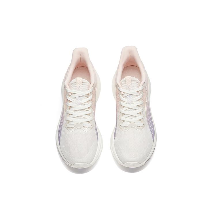 Anta Gazelle 1.0 Comfortable Low Top Running Shoes Women's Pink White Purple 122125585-4