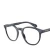 Armani GIORGIO George Logo Temple Acetate Round Optical Frame Women's Black