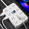 Powerful High Current Socket with Charger Multi-Slot Design 16 AC 3 USB 2 Type-C Fast Charging Socket Charger Combo