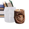 Tree Stump Owl Silicone Mold Epoxy Resin Molds Aromatherapy Cement Gypsum Cup Mold DIY Dropper Storage Cup Flowerpot Ornament