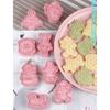 8-Piece Christmas Biscuit Molds Plastic Frosting Candy Fondants Push-type Moulds