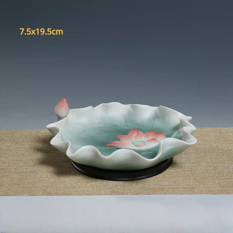 1pc Ceramic Household Buddhist Tools Set for Worshipping Buddha Statues, Guanyin Statues, Household Items Fruit Tray, Holy Water