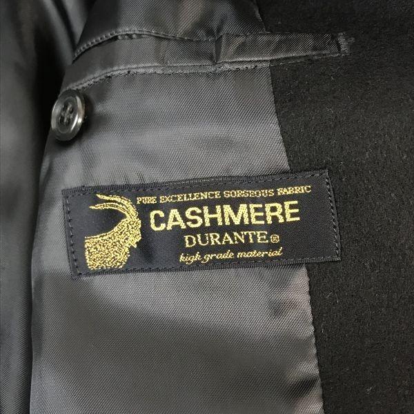 LANIFICIO TEXCO DURANTE Italy Cashmere Wool Peacoat Men’s LL Black(USED)