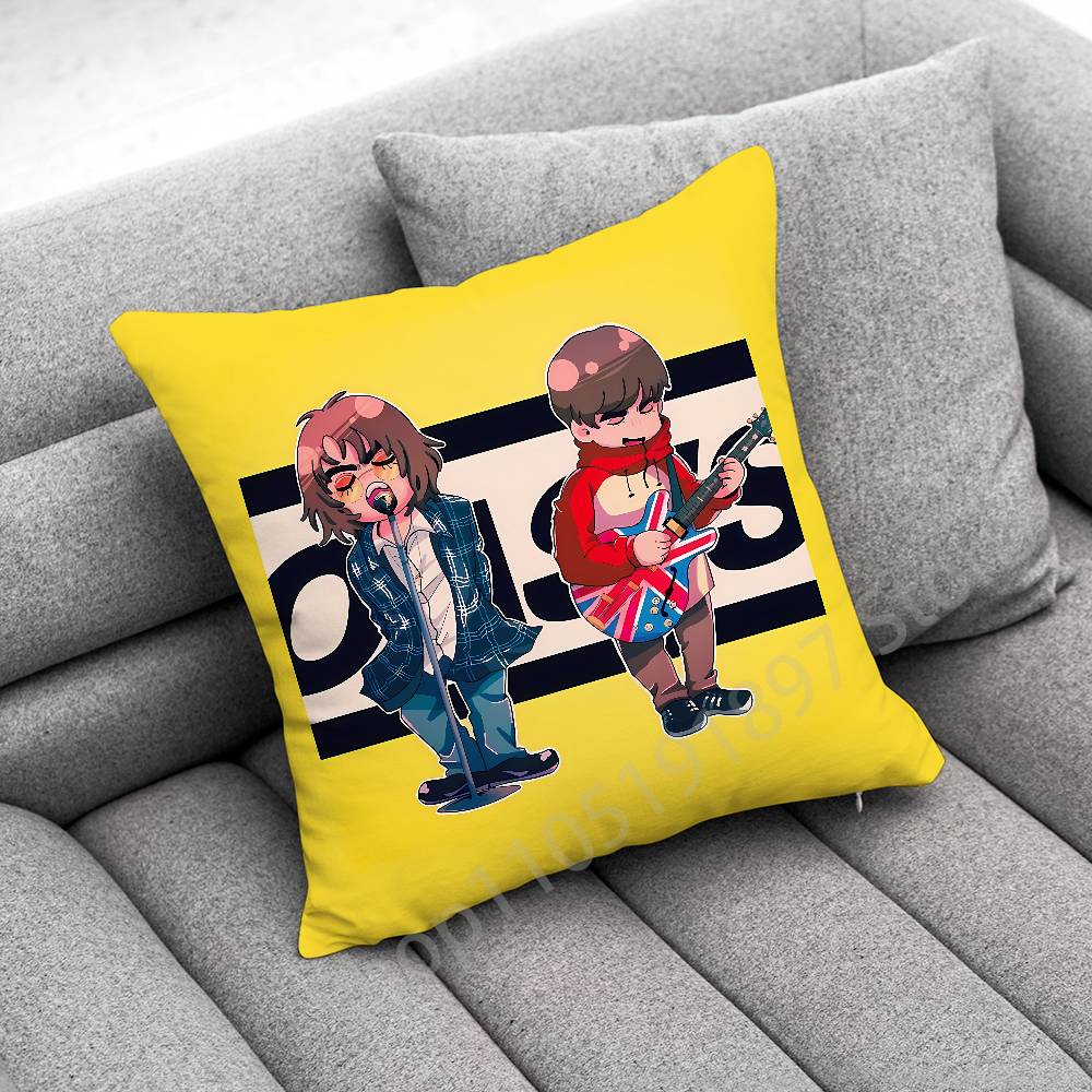 Federa per Cuscino Decorativa L-Liam Gallagher O-Oasis Definitely Maybe per 50cm 40cm 55cm 45*45cm 30cm Quadrata Federa per Cuscino da Camera da Letto