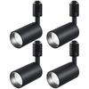 Ygdesign LED Spotlight for Lighting Rails, 100W Equivalent, Integrated LED Lighting, Set of 4, Daylight White (5000K-6000K), Duct Rail Spotlight