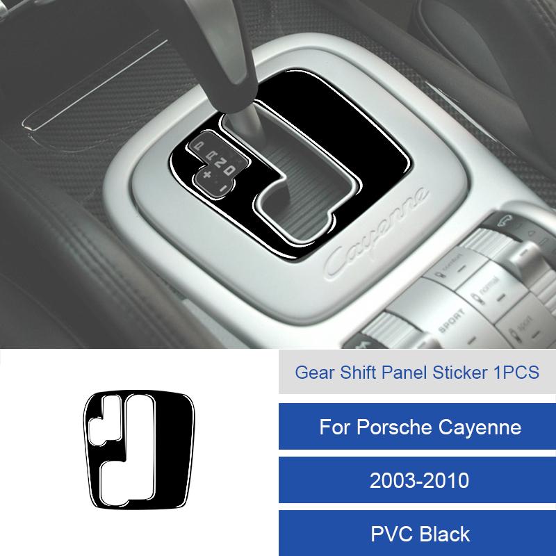 Per Porsche Cayenne 2003 2004 2005 2006 2007 2008 2009 2010 Pannello Adesivo Leva Cambio Console Centrale Morbido in Fibra di Carbonio / PVC
