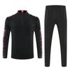 Kids Adult Long Sleeve Soccer Training Set Quick Dry Half Zip Team Sports Basketball Football Fall Winter