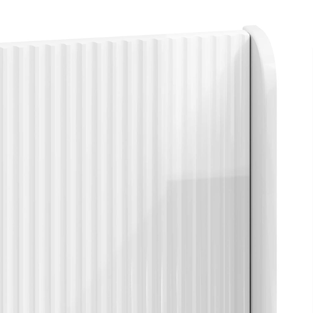 Headboard High Gloss White Engineered Wood