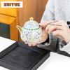 Gold Silver Taotie Tea Set Complete Set Vintage Tea Ceremony Set Household Tea Soaking Teapot And Tea Cup Set Teaset Ornaments