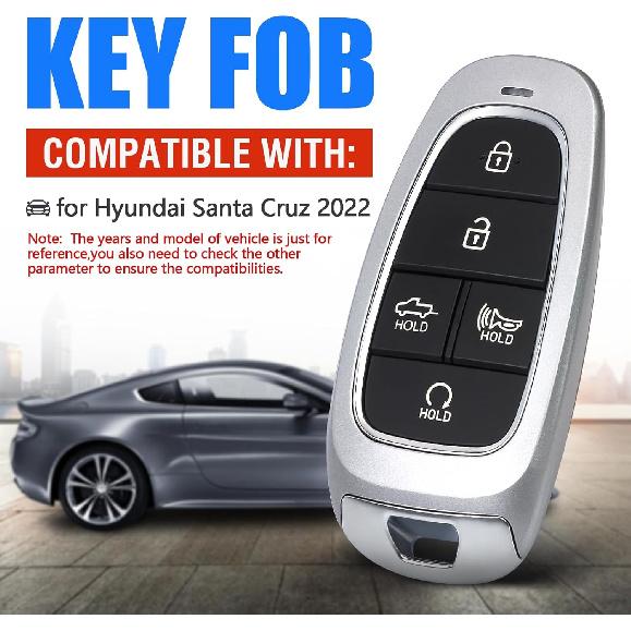 Keyless Entry Proximity Remote Key Fob Replacement for Hyundai Santa Cruz 2022 TQ8-FOB-4F27 95440-K5010 433MHz