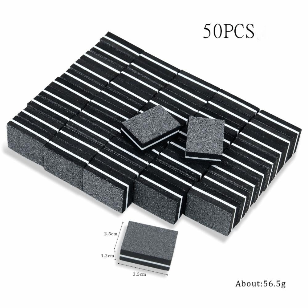 50Pcs Mini Nail File Sponge Nail Polisher Practical Nail Tool Home use