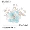 Simulation Pearl Enamel Flower Brooch for Women Unisex Plant Pins Party Accessories Gifts Friends Decoration
