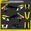 POWERZONE Custom For 3M Off Road Motorcycle Stickers For SUZUKI  2018-2022 RMZ 250 450 RMZ Customized Graphic Protection Kit 07