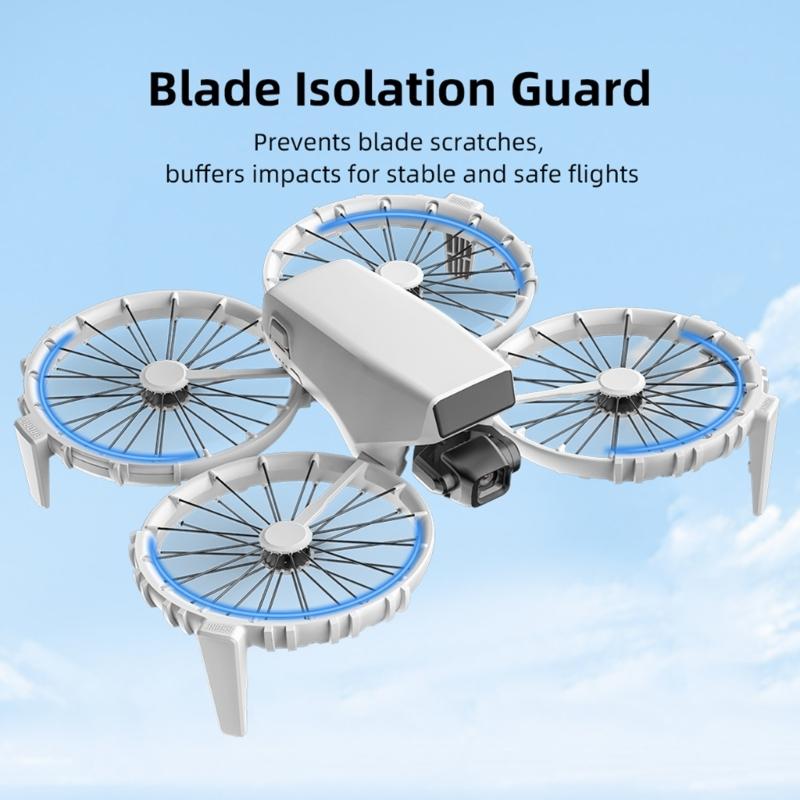 Integrated Bumper Guard For Flip Drones Propellers Protections Toolless Storage Shock Absorbing Drones Accessory