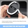 MLY 2 PCS Car Door Latch Lock Cover, Silicone Car Door Latch Covers, Self-Adhesive Anti-Rust Noise Protector Dampers, Doors Look Latch Guard Interior
