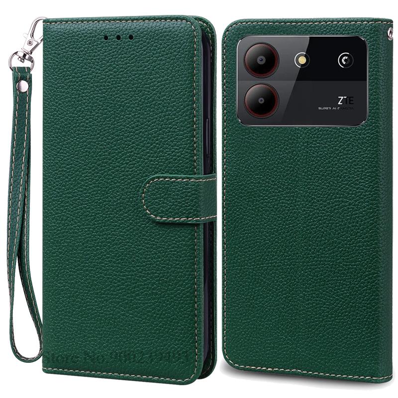 For ZTE Blade A54 Case Leather Wallet Flip Case For ZTE Blade A54 Cover Coque Fundas For ZTE Blade A54 Phone Case Bumper