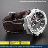 Genuine Leather Watch Strap For Casio G-SHOCK GST-210/W120L/S130L/S310 GST-B100 W300/400G Notched Men WatchBand 26mm Accessories
