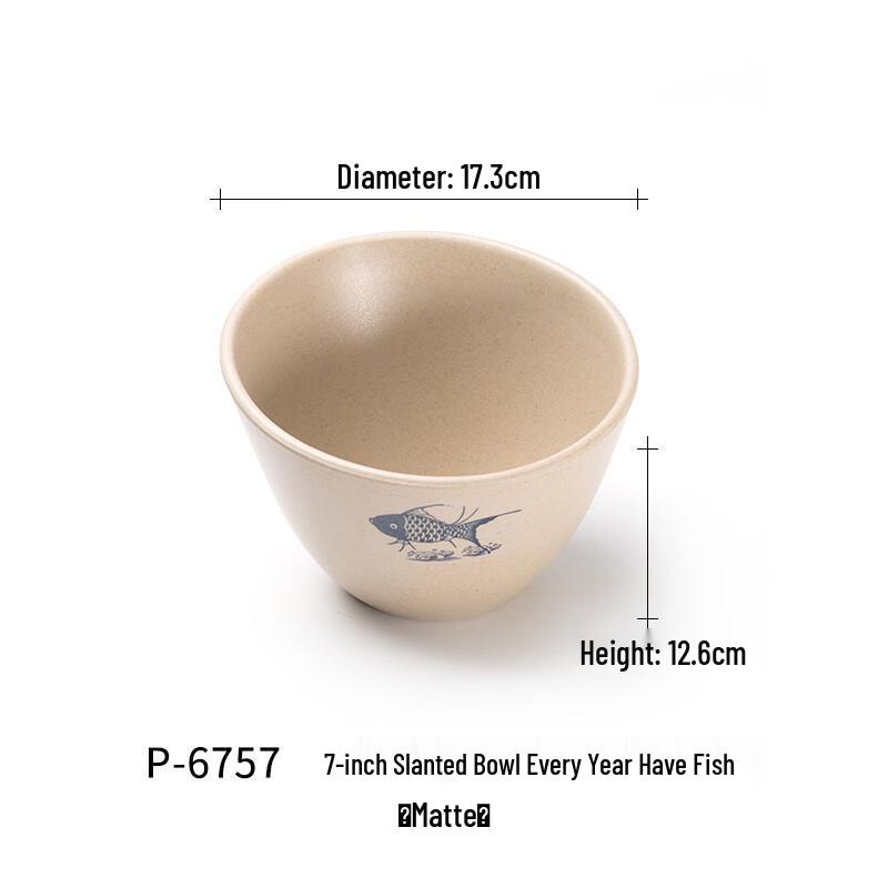 Ding Le Melamine Slanted Serving Bowl