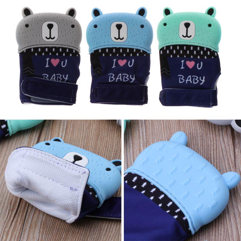 Buy Baby Teething Mitten Silicone Teether Toy BPA Free Washable Durable