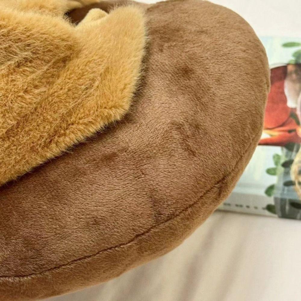 Kawaii Cartoon Capybara U Shape Pillow with Hat Noon Break Stuffed Neck Pillow Plush Soft Hooded Travel Pillow