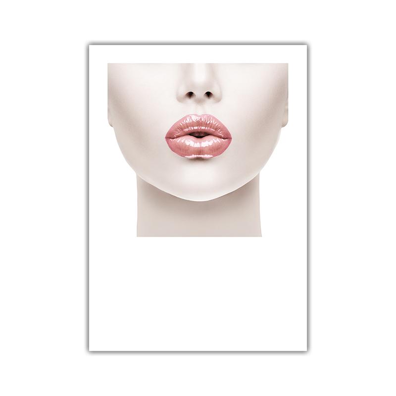 Flowers Fragrance Lip Fashion Life Wall Art Canvas Painting Nordic Posters And Prints Wall Pictures For Living Room Shop Decor