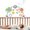 Baby Stroller Arch Toys Crib Mobile Music Rotating Bouncers Toys Fine Motor Skills Sensory Development Arch Baby Car Seat Toys