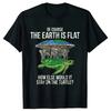 2026 Summer Mens Fun Flat Astronaut Print Round Neck Tshirt Loose Casual Street 100 Pure Cotton Outdoor Short Sleeved Shirt