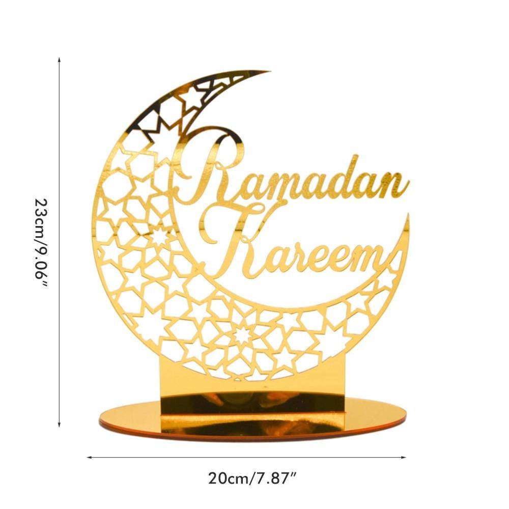 Middle Eastern Style Ramadan Decorations Eid Mubarak Acrylic Ornament  Cultural Festival Decor