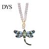 Car Decoration Pendant Rhinestone Dragonfly Hanging Ornament Bling Rearview Mirror Stylish Accessory for Vehicle Sparkling Interior Women
