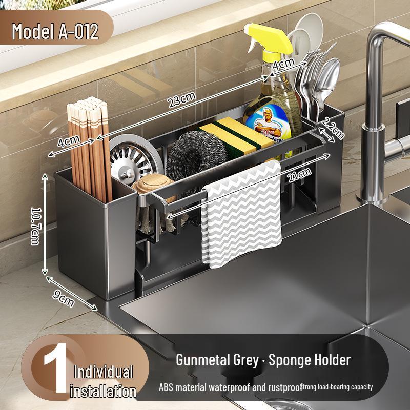 Multi-Functional Kitchen Drain Rack for Sink Storage