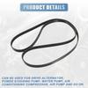 ACROPIX Car Engine Multi V-Ribbed Serpentine Drive Belt Fit for Nissan Altima Sentra 2002-2006 2.5L No.LF9J15909A - Pack of 1