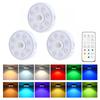 USB Rechargeable Magnetic RGB Night Lamp RGB White Led Night Light with Remote Control Dimmable Lamp Spotlight Fr Display Closet